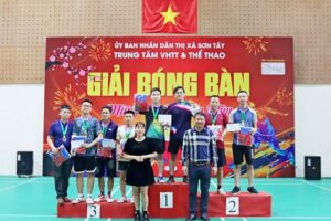 Giái bóng bàn mừng Xuân Giáp Thìn 2024 thị xã Sơn Tây