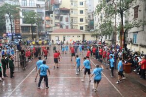 Khai mạc Giải bóng chuyền hơi Hội CCB quận Nam Từ Liêm năm 2024