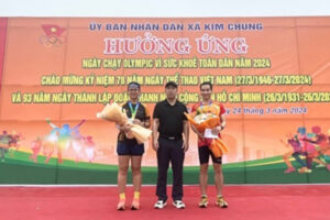 Các xã, thị trấn của huyện Hoài Đức tổ chức ngày chạy Olympic vì sức khỏe toàn dân năm 2024