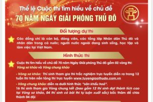 Quận Hai Bà Trưng triển khai Cuộc thi tìm hiểu về chủ đề 70 năm Ngày Giải phóng Thủ đô