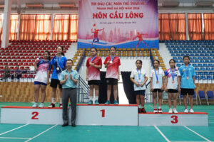 Khởi tranh môn Cầu lông học sinh hè thành phố Hà Nội năm 2024