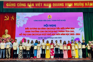 Hà Nội biểu dương 49 gia đình cán bộ công chức viên chức lao động tiêu biểu năm 2024 