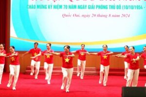 Sôi nổi Giải Thể dục dưỡng sinh huyện Quốc Oai năm 2024