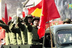 Hình ảnh ‘Đoàn quân tiến về’ được tái hiện xúc động