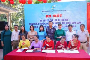 Ứng Hoà ra mắt mô hình “Di tích lịch sử kiểu mẫu” trong tuyên truyền thực hiện quy tắc ứng xử nơi công cộng