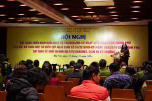 Tập huấn triển khai Nghị định số 148/2024/NĐ-CP sửa đổi, bổ sung một số điều của Nghị định số 54/2019/NĐ-CP của Chính phủ quy định về kinh doanh dịch vụ karaoke, vũ trường