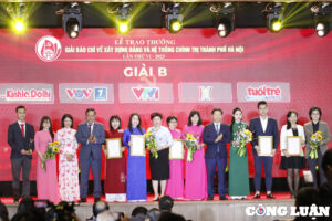 Tổ chức Lễ trao Giải báo chí về xây dựng Đảng và hệ thống chính trị thành phố Hà Nội lần thứ VII- năm 2024