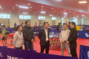 Phó Giám đốc Sở Phạm Xuân Tài kiểm tra cơ sở vật chất, tập luyện tại Trung tâm huấn luyện và thi đấu TDTT Hà Nội