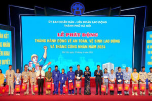 Lễ phát động Tháng hành động về An toàn, vệ sinh lao động và Tháng Công nhân thành phố Hà Nội năm 2025 diễn ra vào ngày 18/4