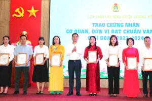 Huyện Chương Mỹ có 40 cơ quan, đơn vị đạt chuẩn văn hoá giai đoạn 2023 – 2024