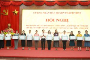 Huyện Thạch Thất phát động Tháng hành động vì trẻ em và khai mạc Hè năm 2025