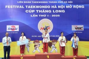Kết thúc Festival Taekwondo Hà Nội mở rộng – Cúp Thăng Long lần thứ nhất năm 2025