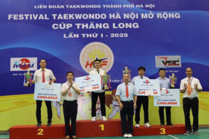 Câu lạc bộ Đống Đa xếp Nhất toàn đoàn Festival Taekwondo Hà Nội mở rộng năm 2025
