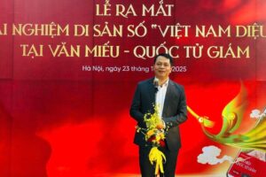 Trải nghiệm di sản số ‘Việt Nam Diệu Sử’ tại Văn Miếu- Quốc Tử Giám