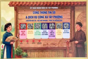Xã Tây Phương triển khai Cổng thông tin số và dịch vụ công tại các nhà văn hóa thôn
