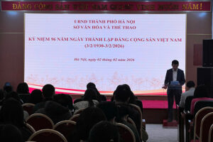 Sở Văn hóa và Thể thao tổ chức sinh hoạt dưới cờ kỷ niệm 96 năm Ngày thành lập Đảng Cộng sản Việt Nam