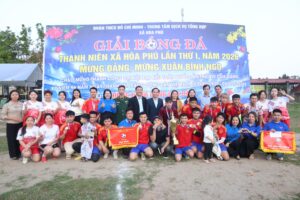 Giải bóng đá Thanh niên xã Hoà Phú lần thứ I, năm 2026 góp phần lan tỏa phong trào thể thao quần chúng