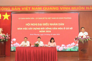 Xã Đoài Phương: Phấn đấu trên 90% số hộ đạt danh hiệu “Gia đình văn hóa”,