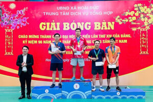 Xã Hoài Đức tổ chức giải bóng bàn, cờ tướng mừng Xuân Bính Ngọ 2026