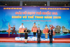 Hà Nội xếp Nhất toàn đoàn tại Giải vô địch trẻ quốc gia Khiêu vũ thể thao năm 2026