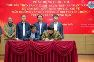 Xã Hưng Đạo phát động cuộc thi “Giữ gìn thôn Sáng – Xanh – Sạch – Đẹp – An toàn” năm 2026