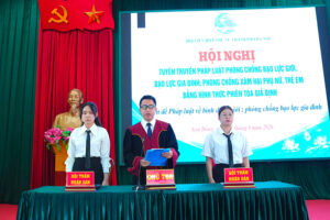 Tuyên truyền pháp luật phòng, chống bạo lực gia đình bằng phiên tòa giả định