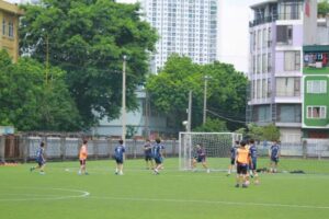 Sôi nổi Giải bóng đá Thanh thiếu niên phường Đông Ngạc