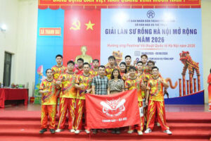 Xã Thanh Oai giành Huy chương Vàng tại Giải Lân sư rồng Hà Nội mở rộng năm 2026