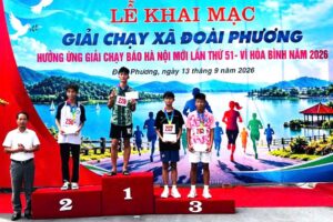 Xã Đoài Phương tổ chức thành công Giải chạy Báo Hànộimới lần thứ 51