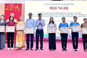Xã Đại Thanh: Biểu dương 19 Gia đình văn hóa tiêu biểu